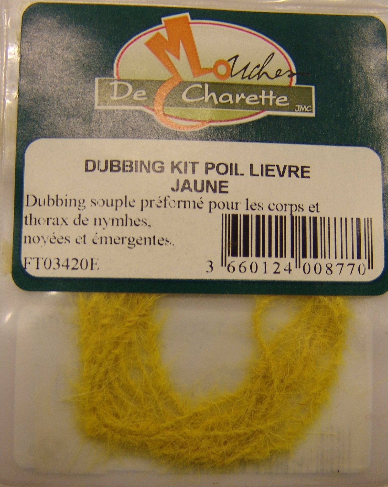 DUBBING KIT POIL LIEVRE JAUNE