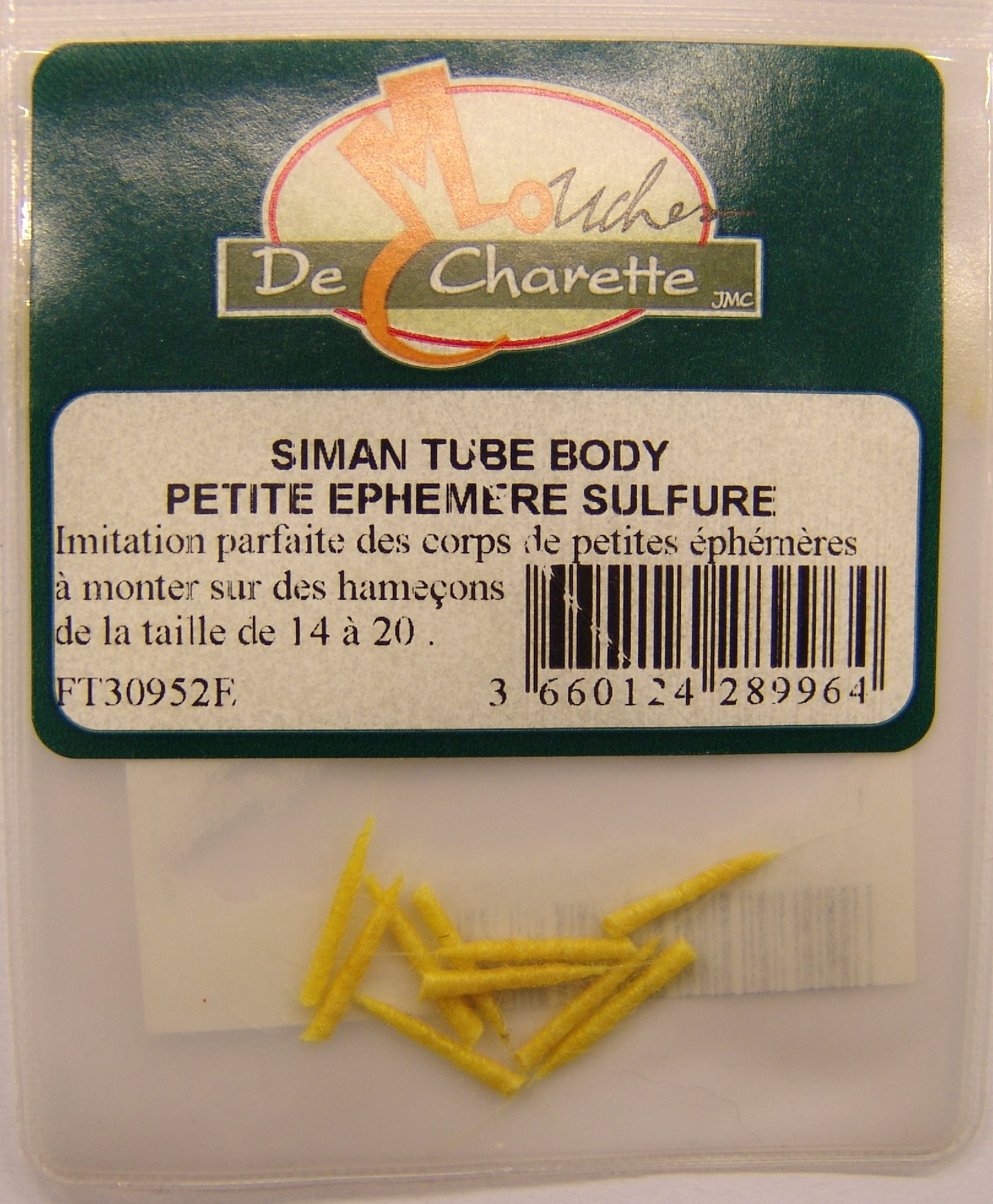 SIMAN TUBE BODY PETITE EPHEMERE SULFURE (10 unidades)