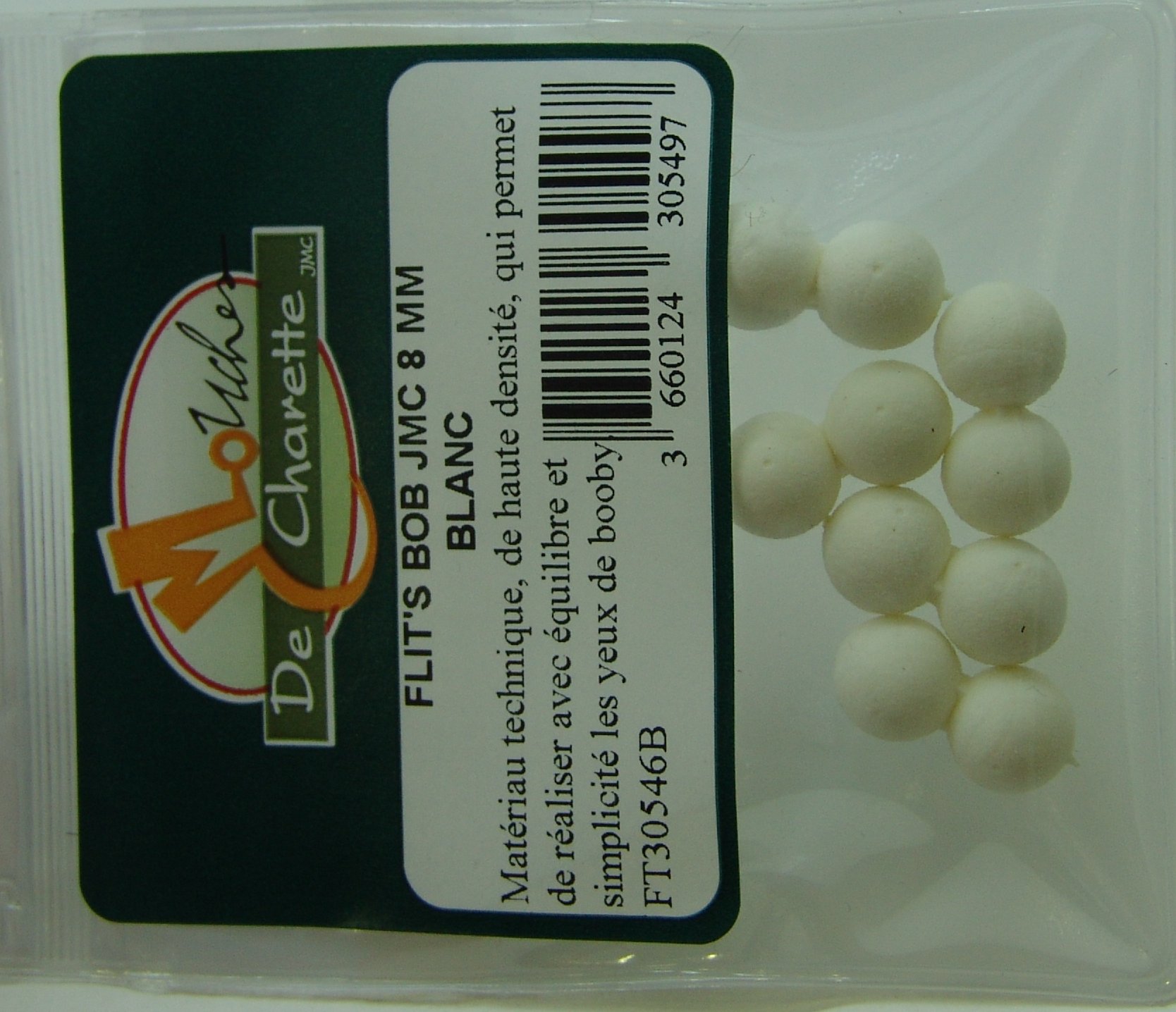 FLIT'S BOB JMC 8 MM BLANC (OJOS BOBIE)