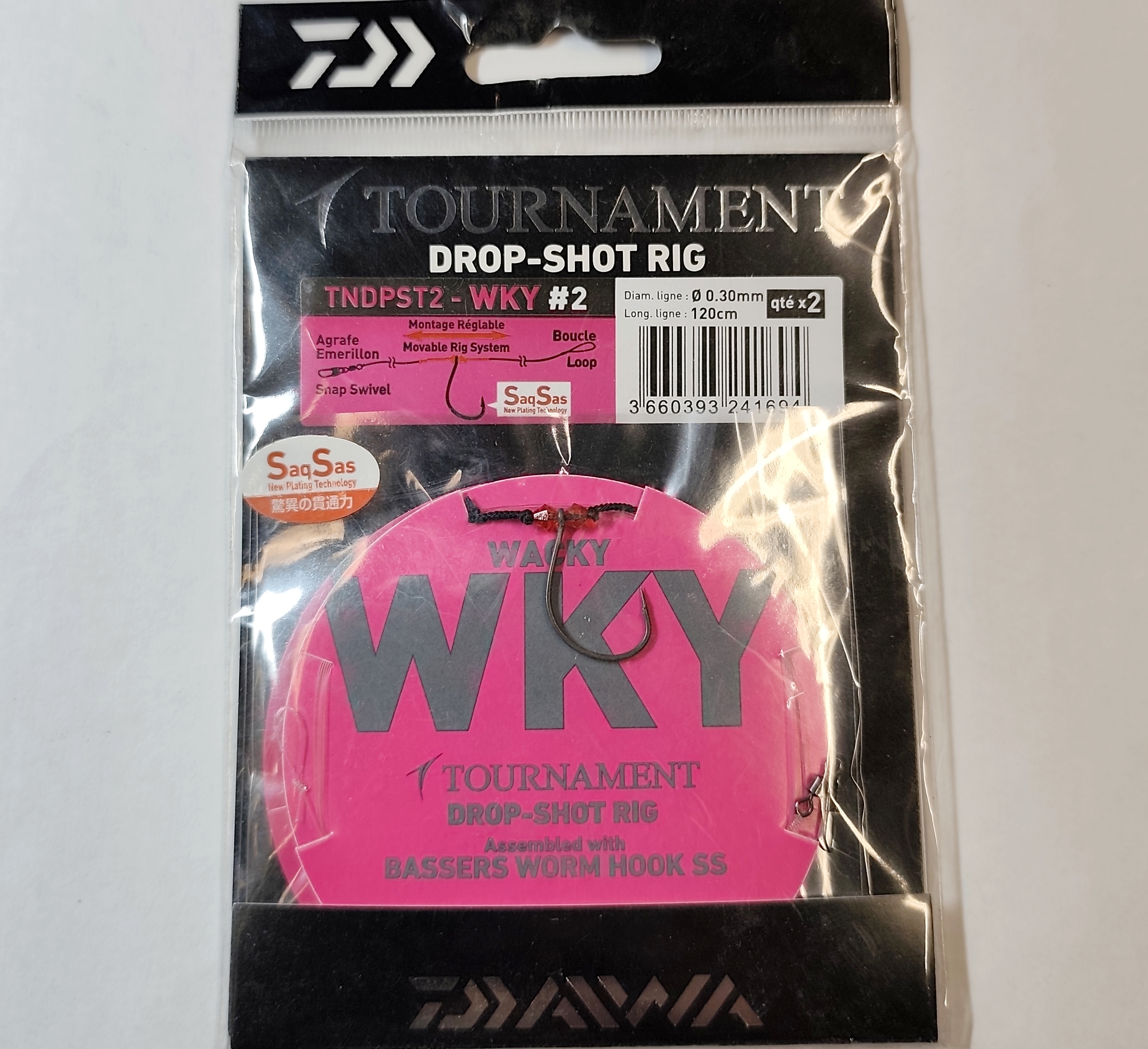 DAIWA TOURNAMENT DROP-SHOT RIG TNDPST2-WKY #2