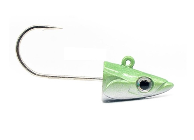 FIIISH - JIG HEAD CRAZY SAND EEL 150 SHORE 10GR - PEARL GREEN (2 unidades)