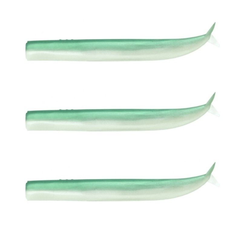 FIIISH CRAZY SAND EEL 3 BODIES 150 - Pearl Green
