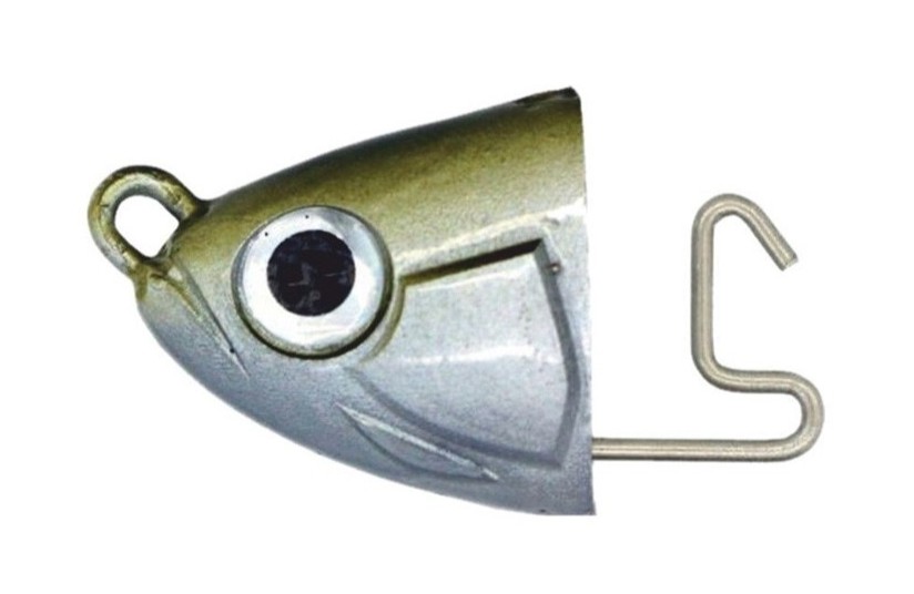 FIIISH - JIG HEAD BLACK MINNOW 140 SHALLOW T-4 10g - KHAKI (2 unidades)