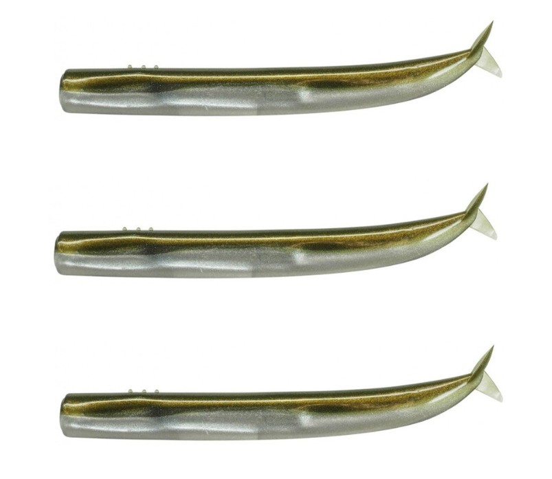 FIIISH BLACK CRAZY SAND EEL 220 - 3 CUERPOS KHAKI