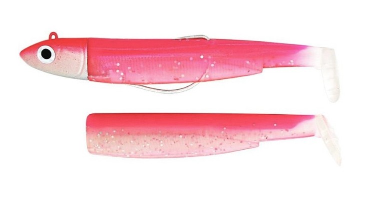 FIIISH BLACK MINNOW COMBO OFF SHORE 200 120GR FLUO PINK + RECH