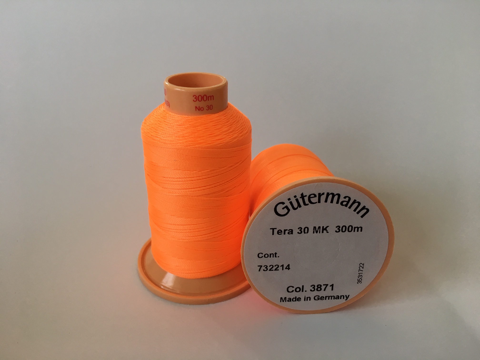 HILO ANILLAR 300 m- TERA 30 MK - COL. 3871 NARANJA FLUOR