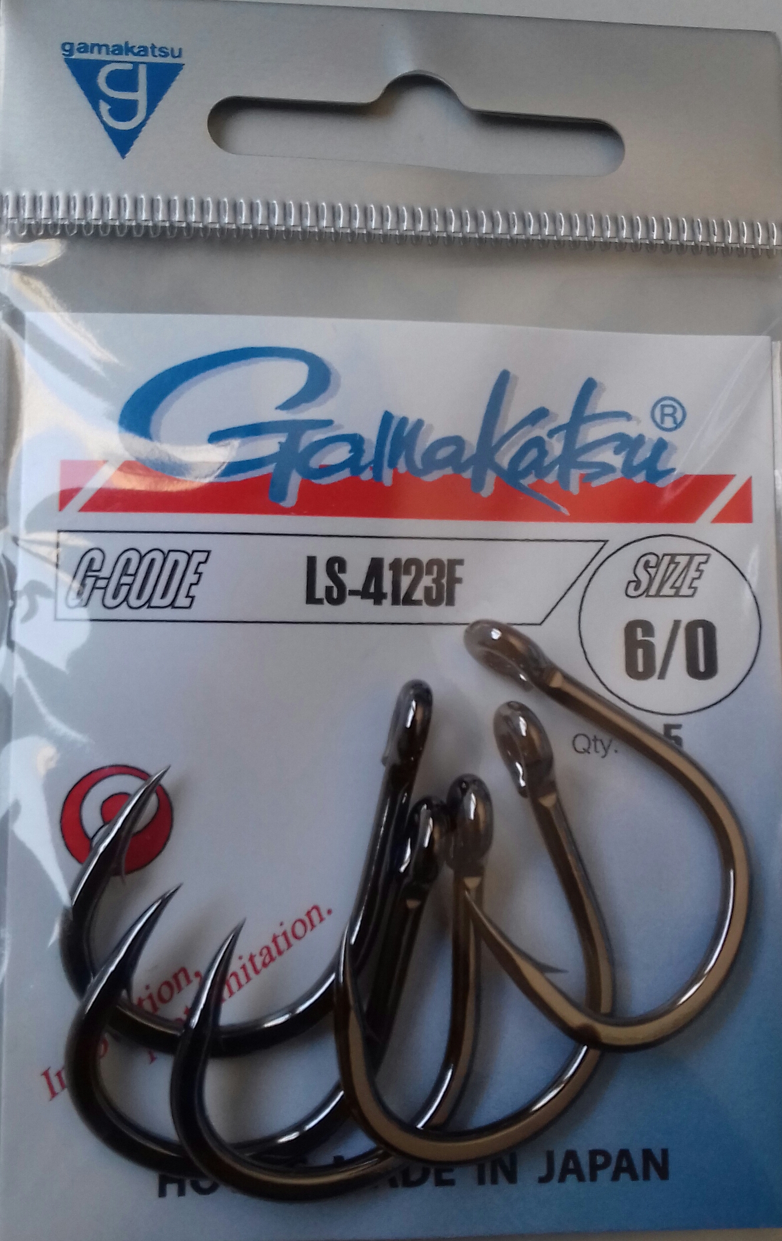 ANZUELO GAMAKATSU 4123F Nº6/0  (5 unidades)