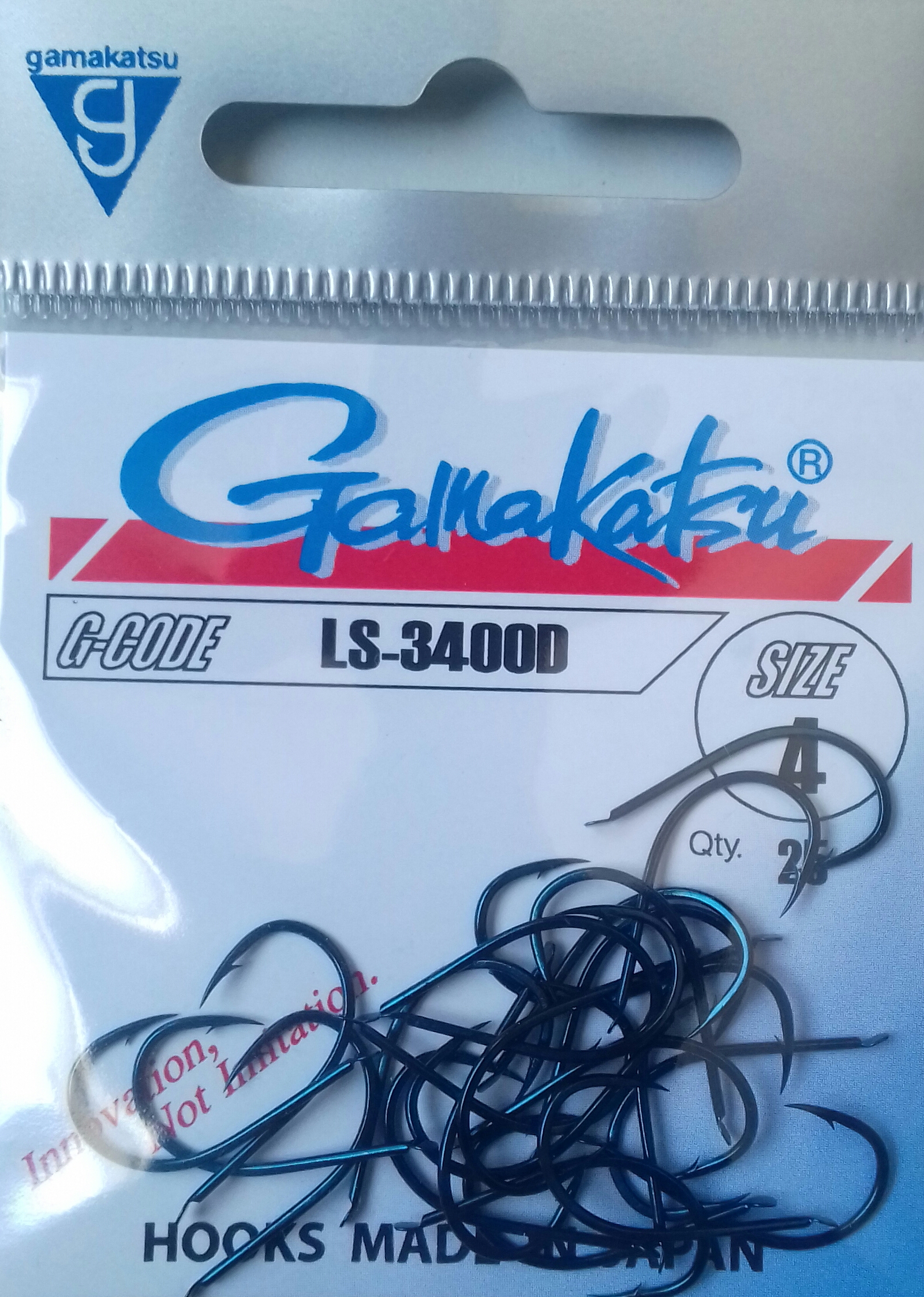 ANZUELO GAMAKATSU 3400D 4 (25 unidades)
