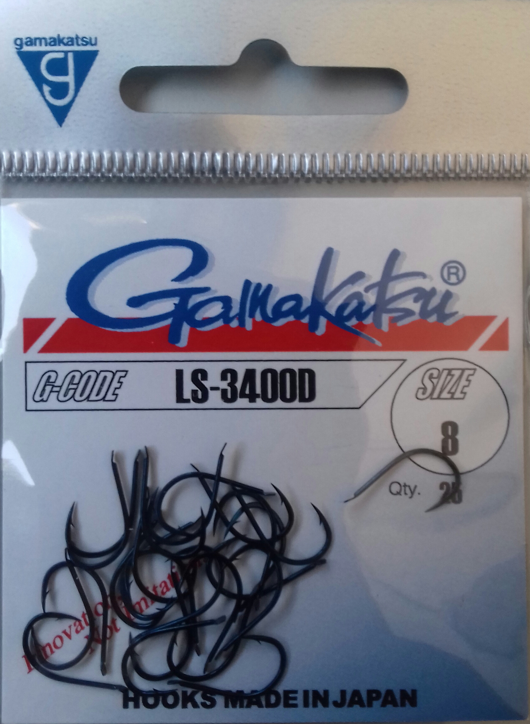 ANZUELO GAMAKATSU 3400D 8 (25 unidades)