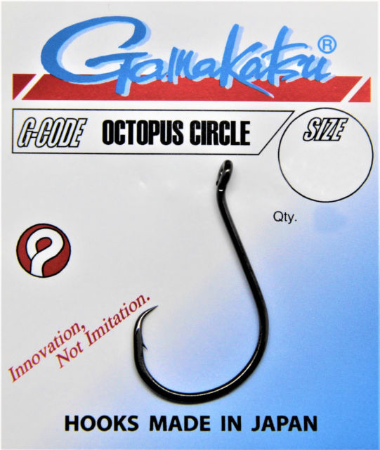 ANZUELO GAMAKATSU OCTOPUS CIRCLE 1/0 (6unidades)