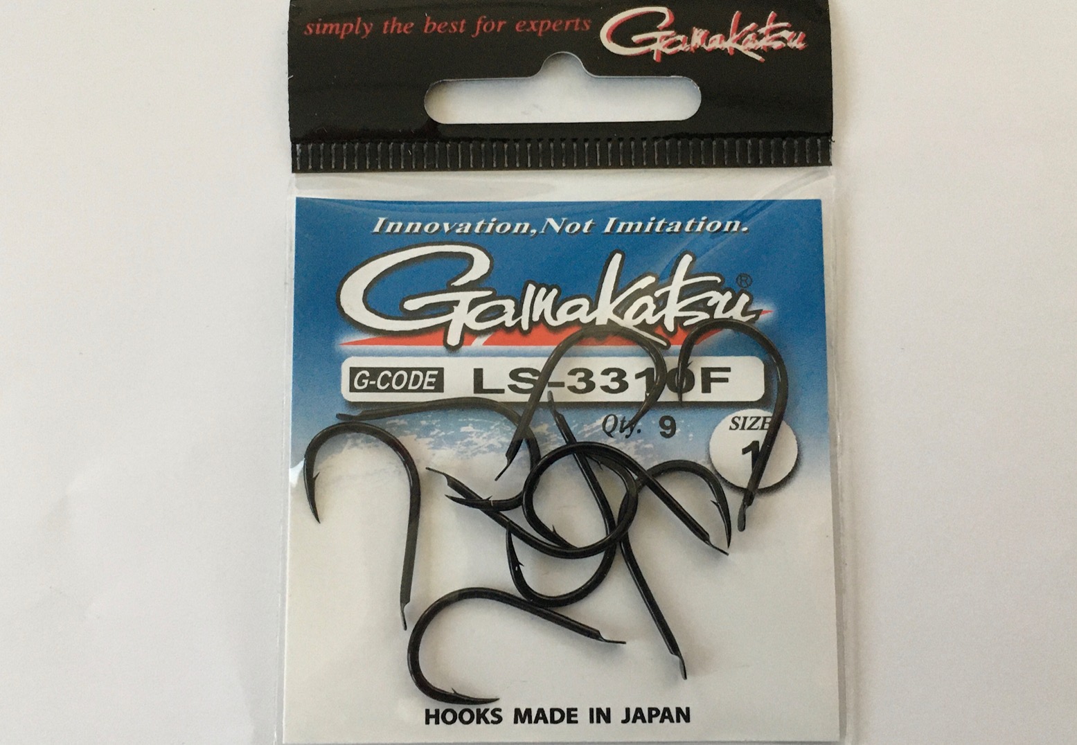 ANZUELO GAMAKATSU LS-3310F HOOKS BLACK Nº1 (8 unidades)