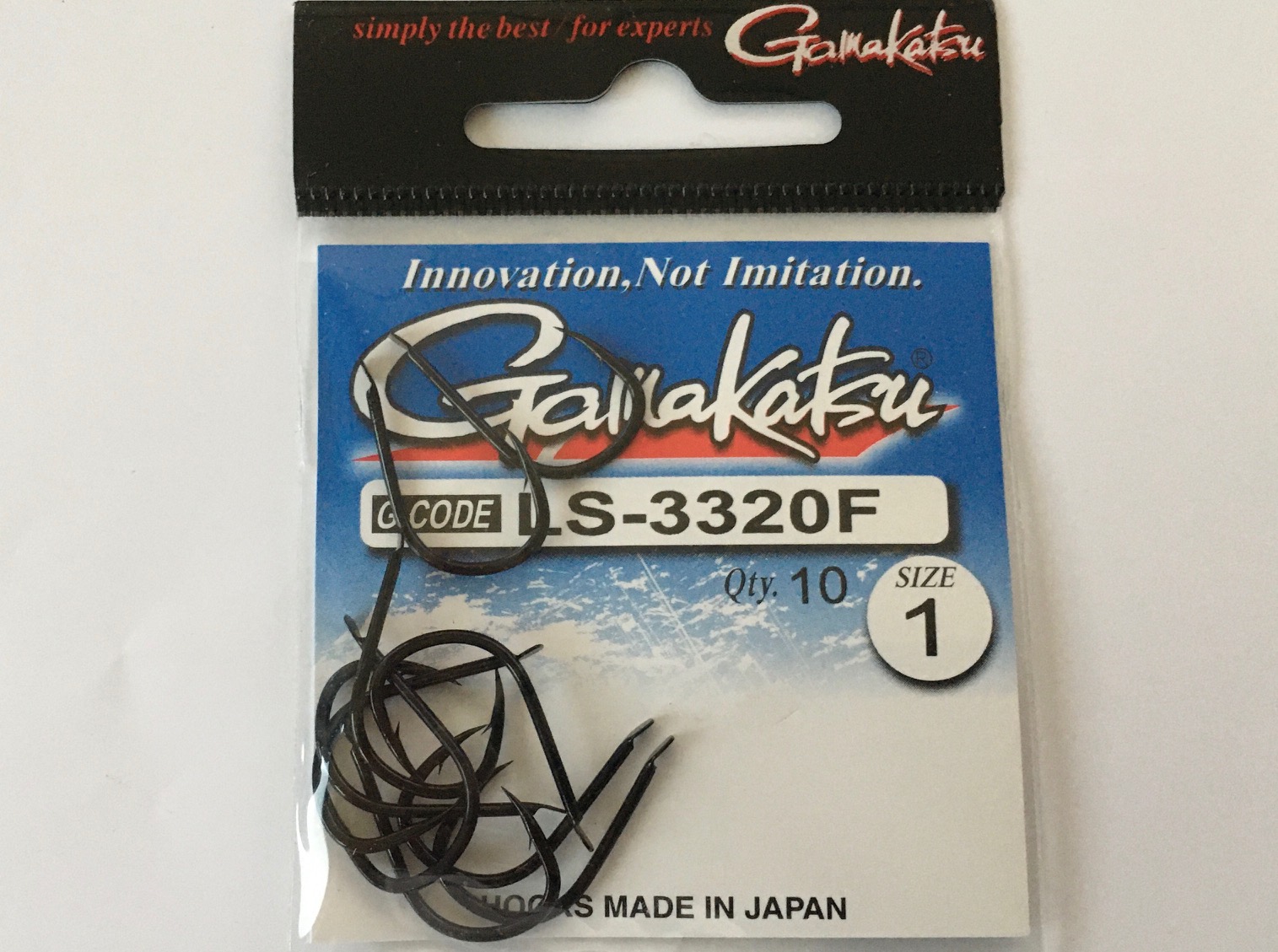 ANZUELO GAMAKATSU LS-3320F HOOKS BLACK Nº1 (10 unidades)