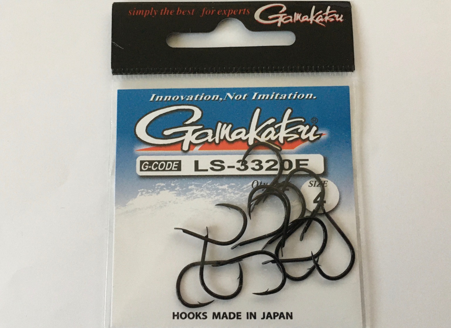 ANZUELO GAMAKATSU LS-3320F HOOKS BLACK Nº4 (12 unidades)