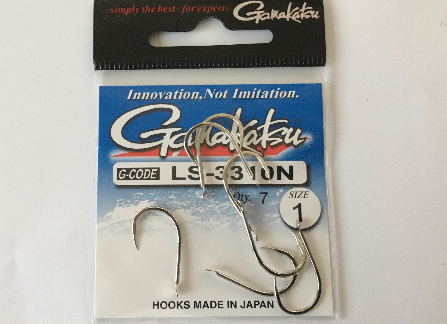 ANZUELO GAMAKATSU LS-3310N HOOKS NICKEL Nº 1 (7 unidades)