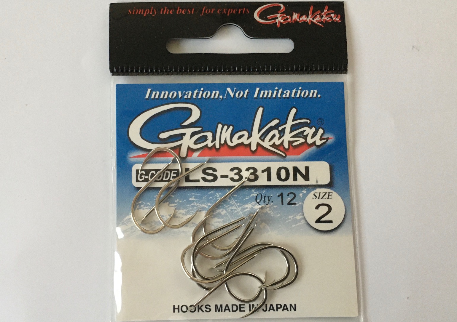 ANZUELO GAMAKATSU LS-3310N HOOKS NICKEL Nº 2 (12 unidades)