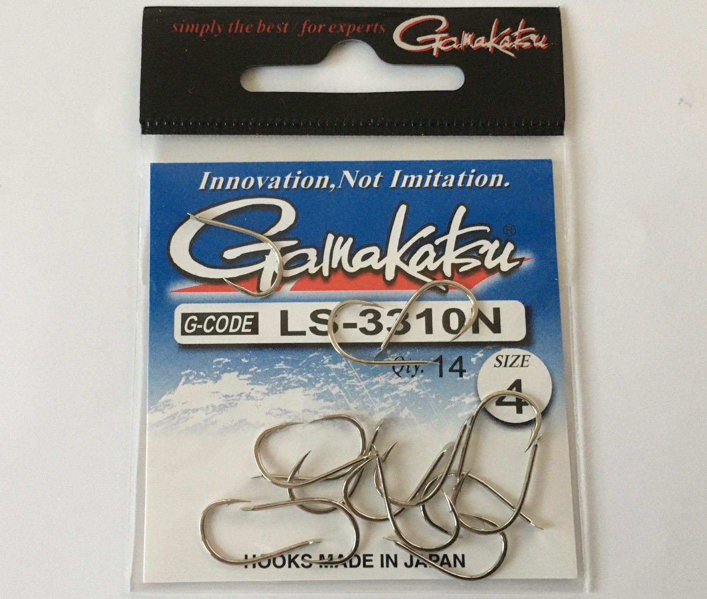 ANZUELO GAMAKATSU LS-3310N HOOKS NICKEL Nº 4 (14 unidades)