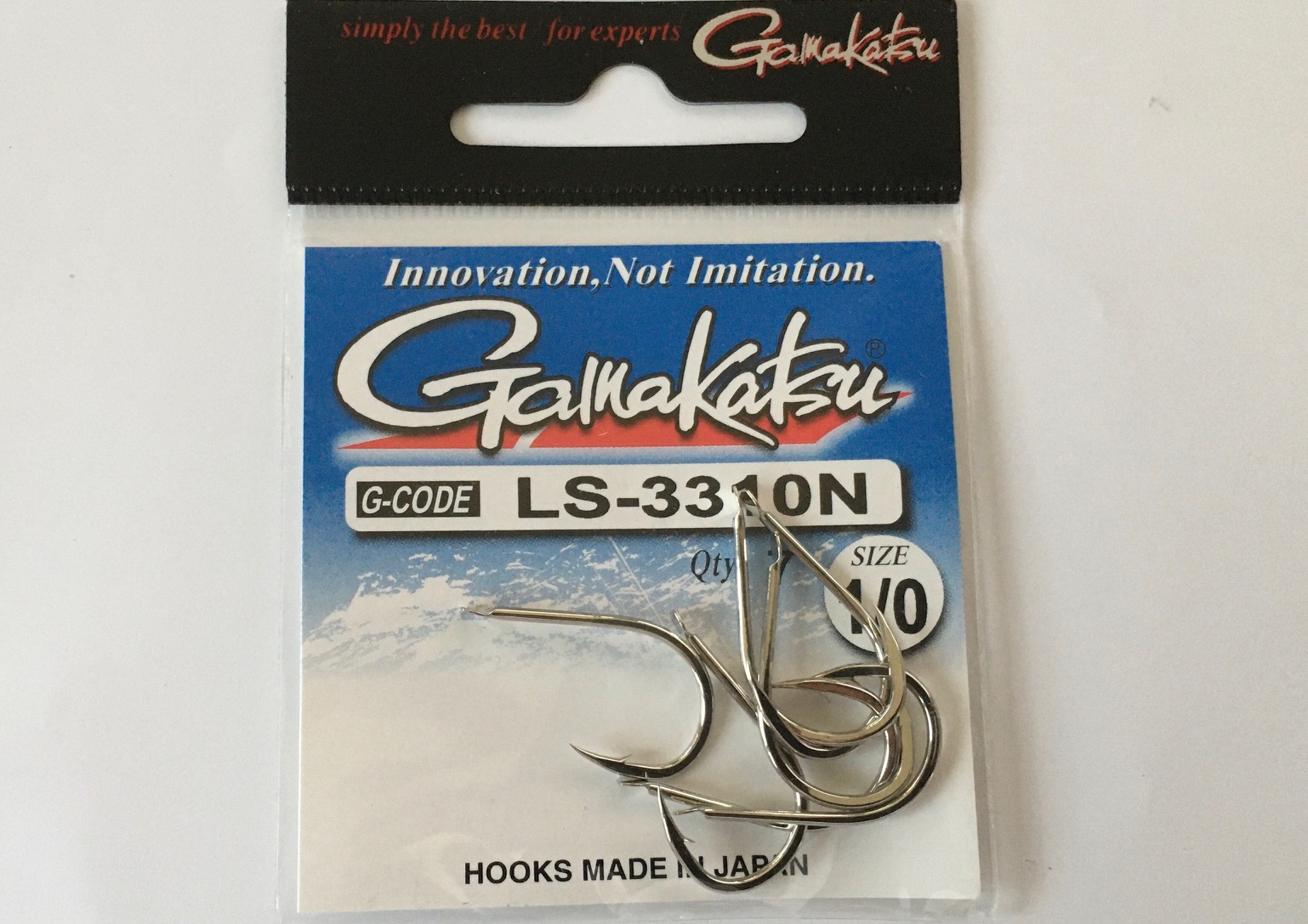 ANZUELO GAMAKATSU LS-3310N HOOKS NICKEL Nº 1/0 (7 unidades)