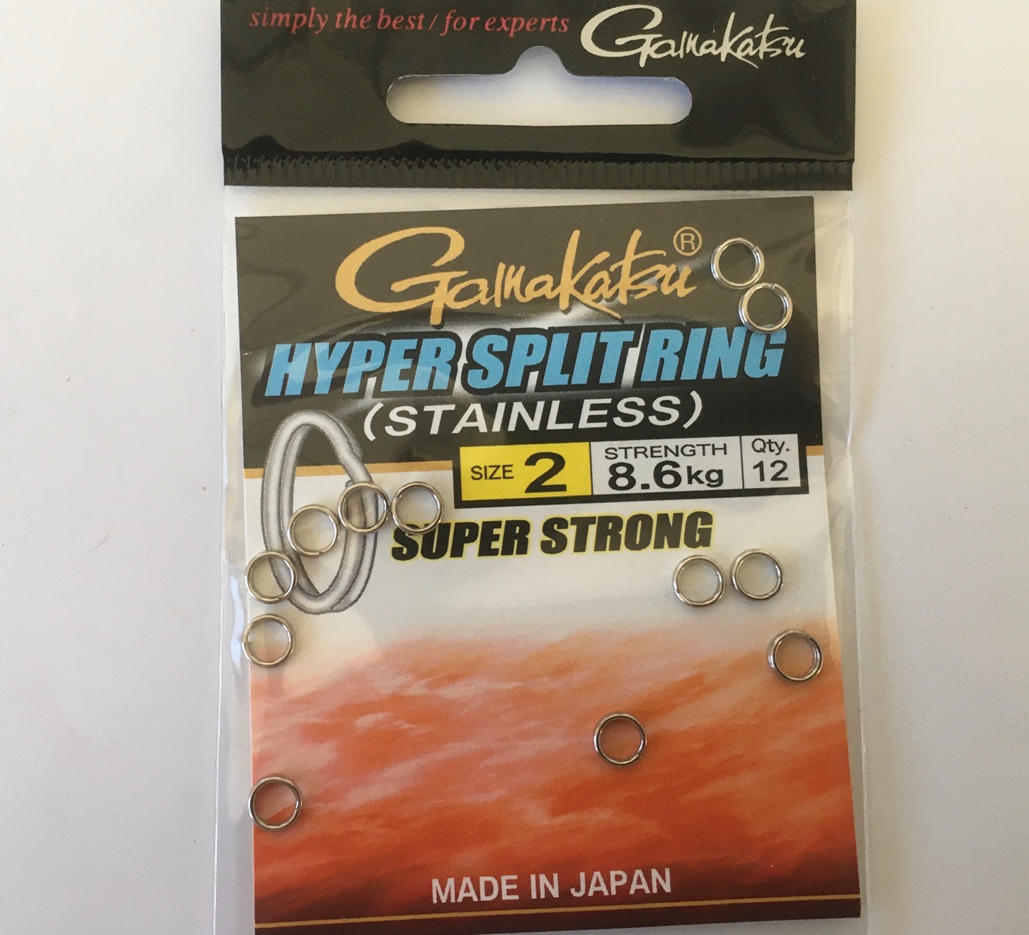 GAMAKATSU HYPER SPLIT RING Nº2 8.6KG (12 unidades)