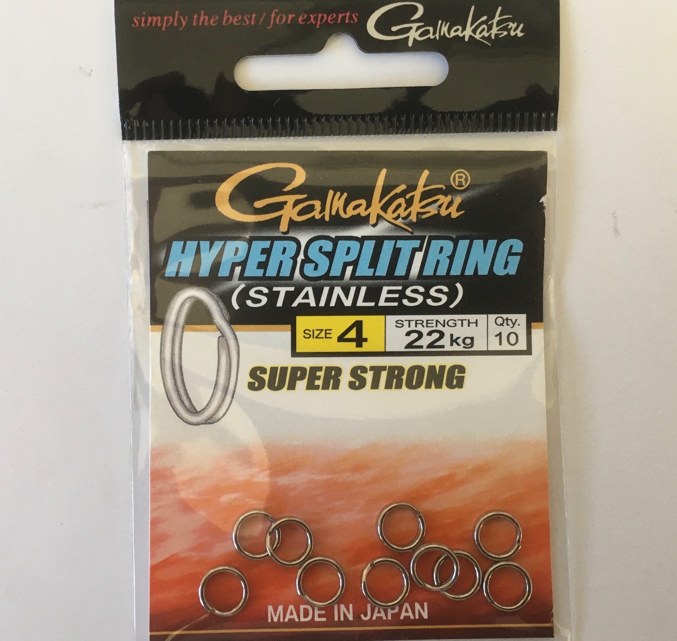 GAMAKATSU HYPER SPLIT RING Nº4 22KG (10 unidades)