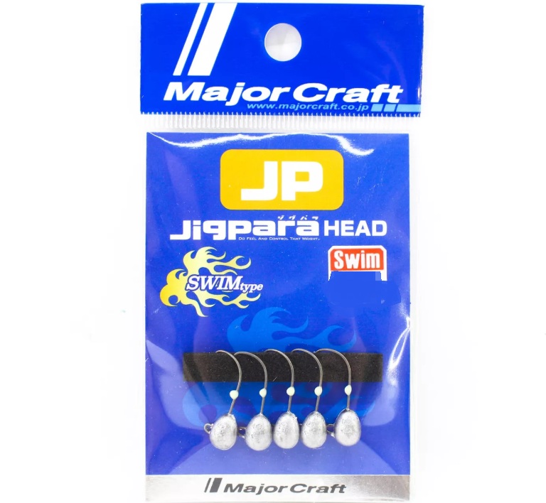 MAJORCRAFT - CABEZAS JIGPARA HEAD SWIM TYPE HEAD  01gr (5 unidades)