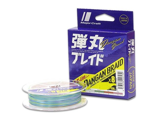 MAJOR CRAFT DANGAN X8 150m PE 0.6 MULTICOLOR 0.06mm 14LB