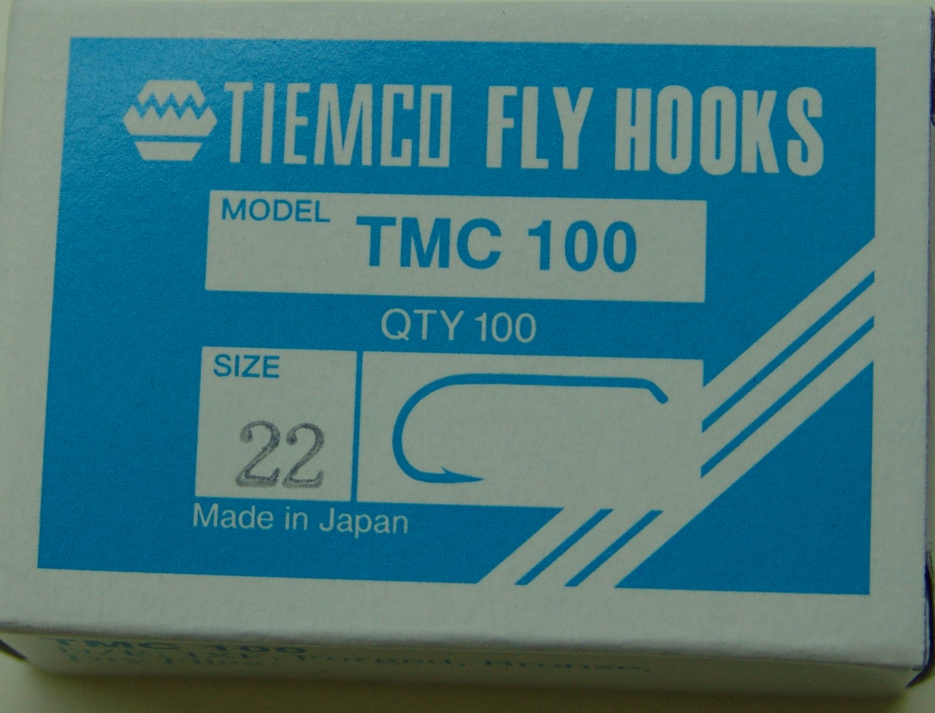 ANZUELO TIEMCO TMC-100 Nº 22 Caja de 100 uds