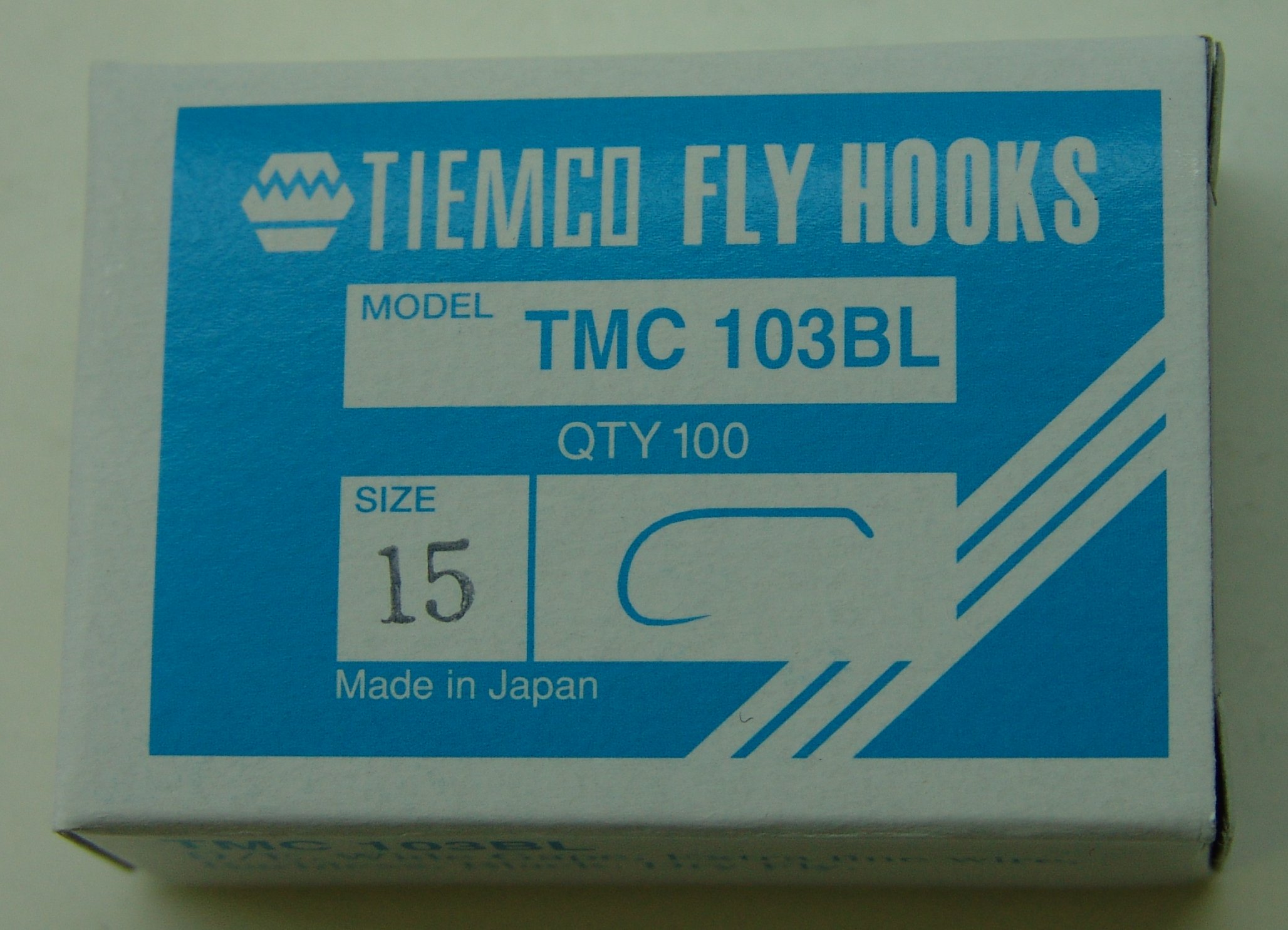 ANZUELO TIEMCO TMC-103BL Nº 15 Caja de 100u