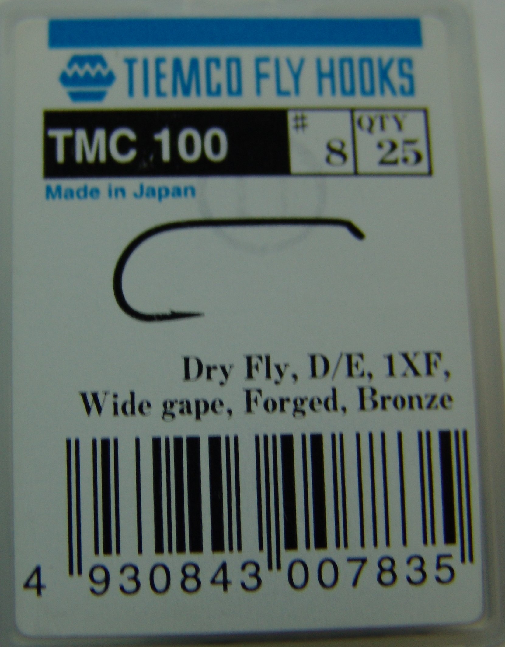 ANZUELO TIEMCO TMC-100 Nº 8 Caja de 20 uds
