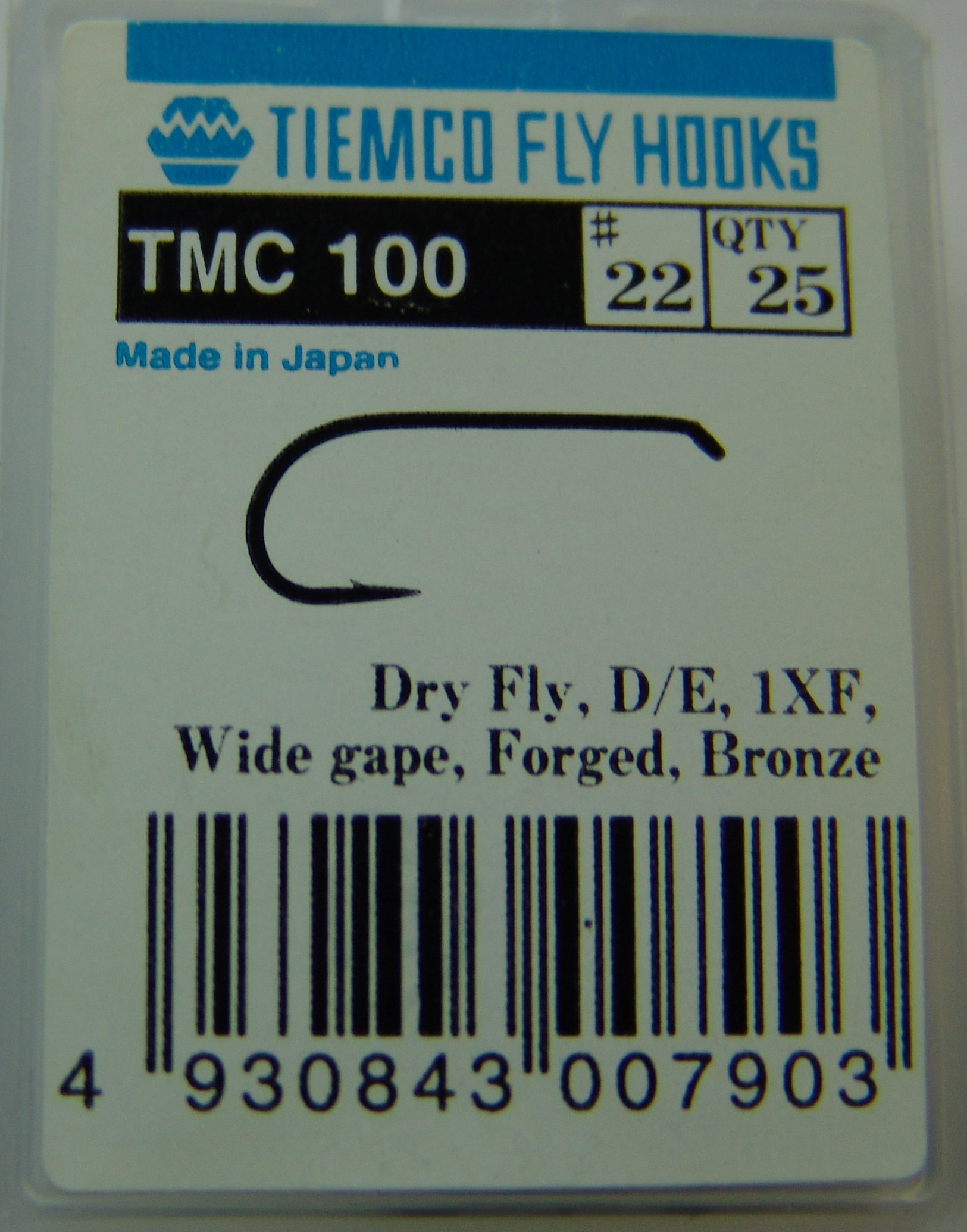 ANZUELO TIEMCO TMC-100 Nº 22 Caja de 20 uds