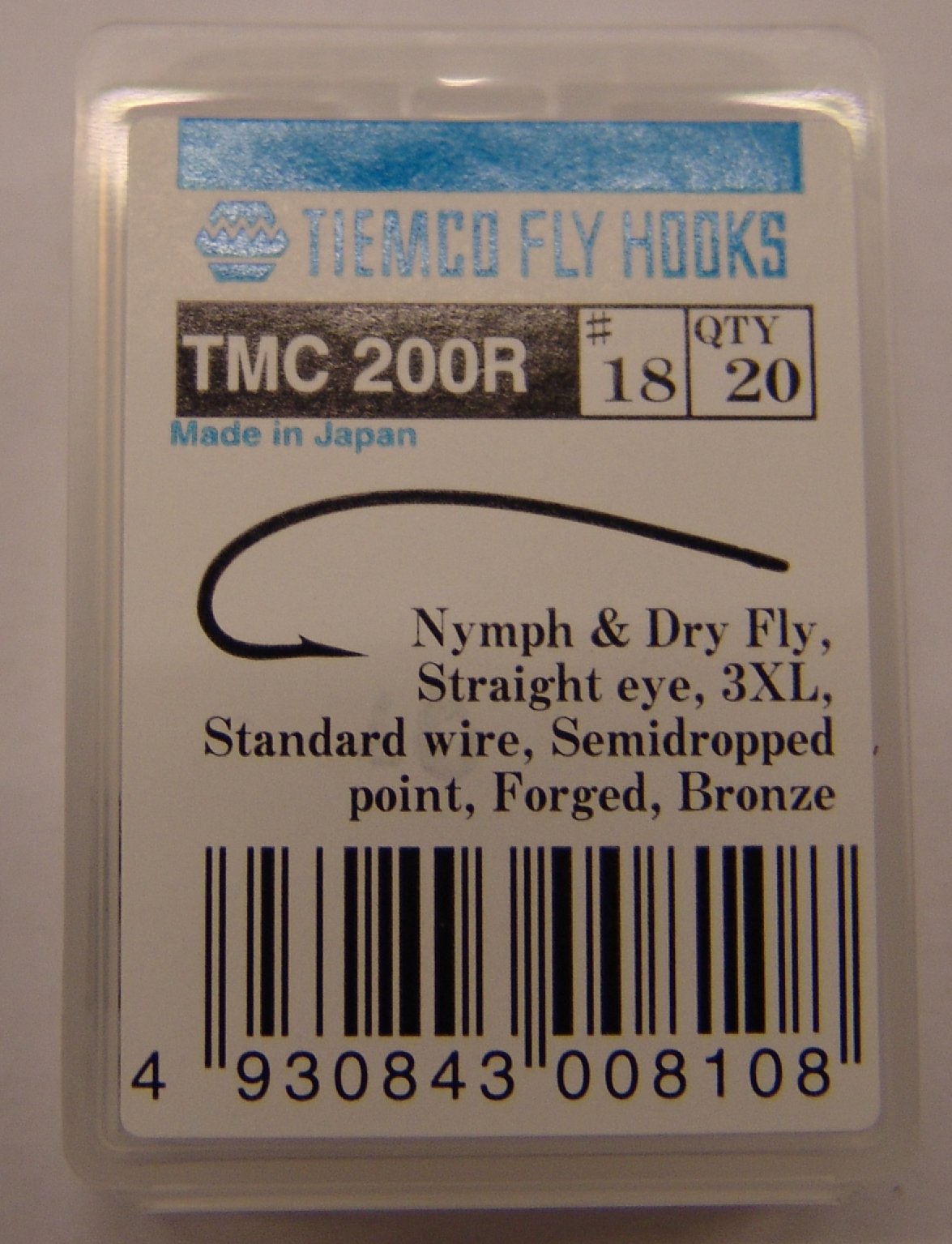 ANZUELO TIEMCO TMC-200R Nº 18 Caja de 20 uds