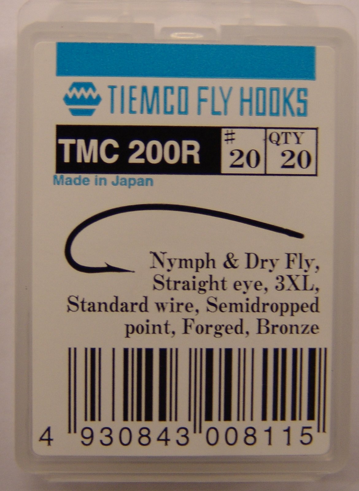 ANZUELO TIEMCO TMC-200R Nº 20 Caja de 20 uds