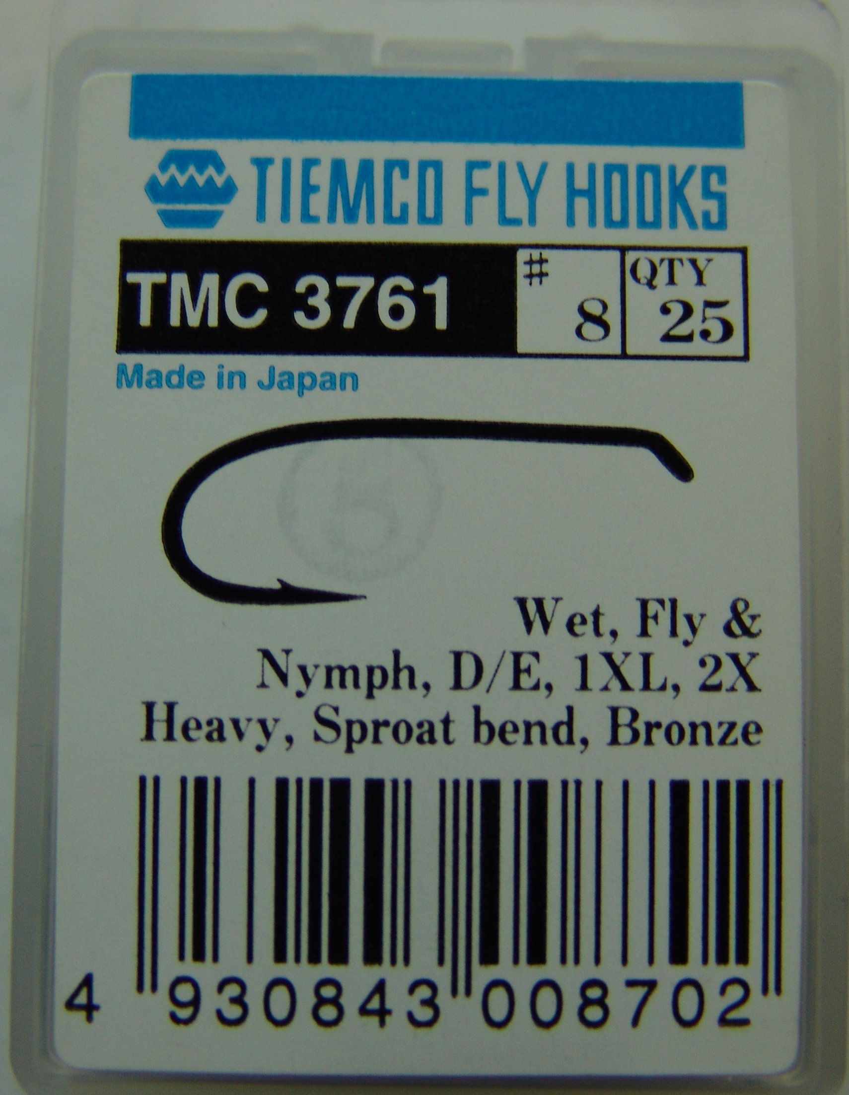 ANZUELO TIEMCO TMC-3761 Nº 8 Caja de 20 uds