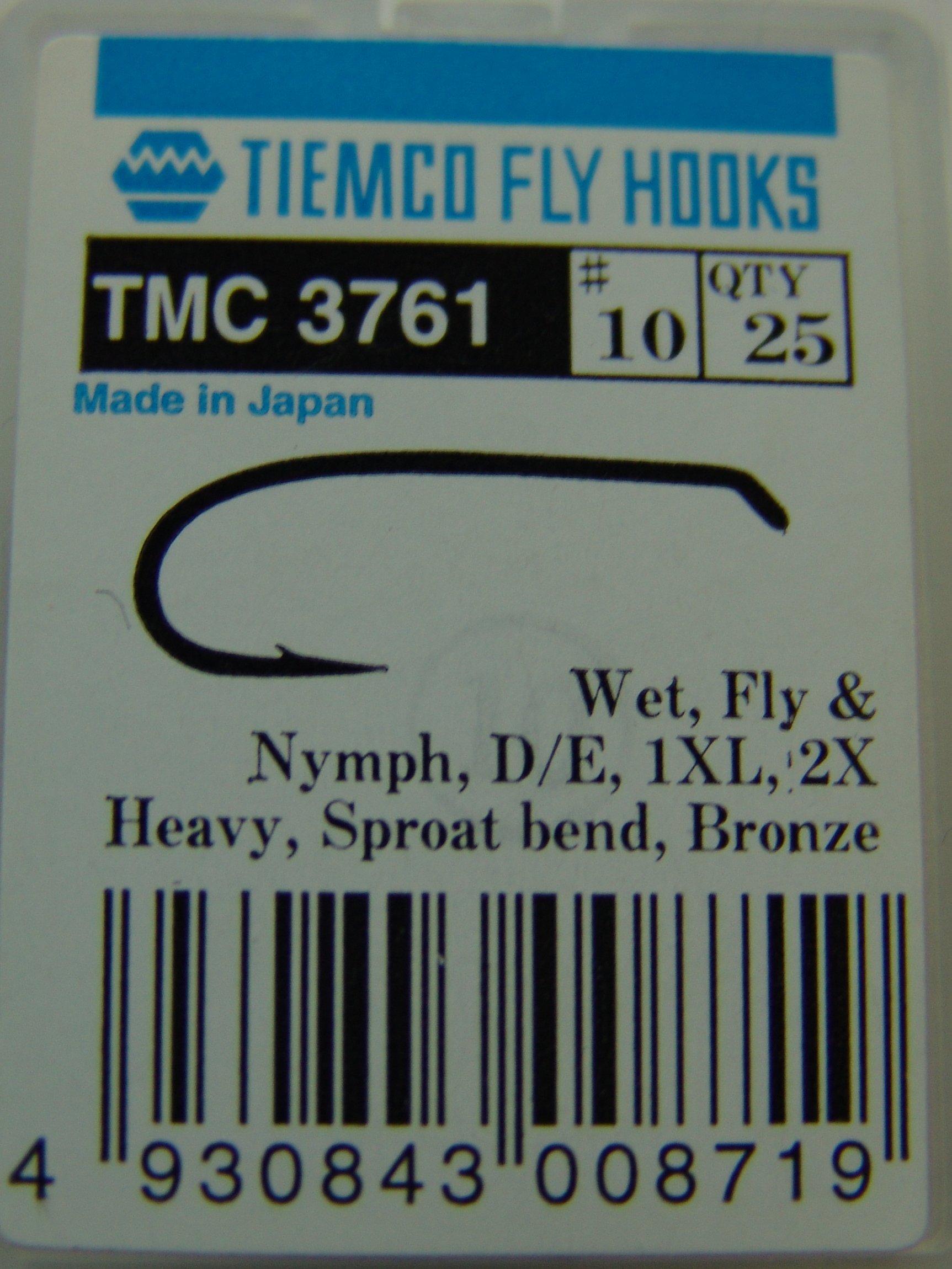 ANZUELO TIEMCO TMC-3761 Nº 10 Caja de 20 uds