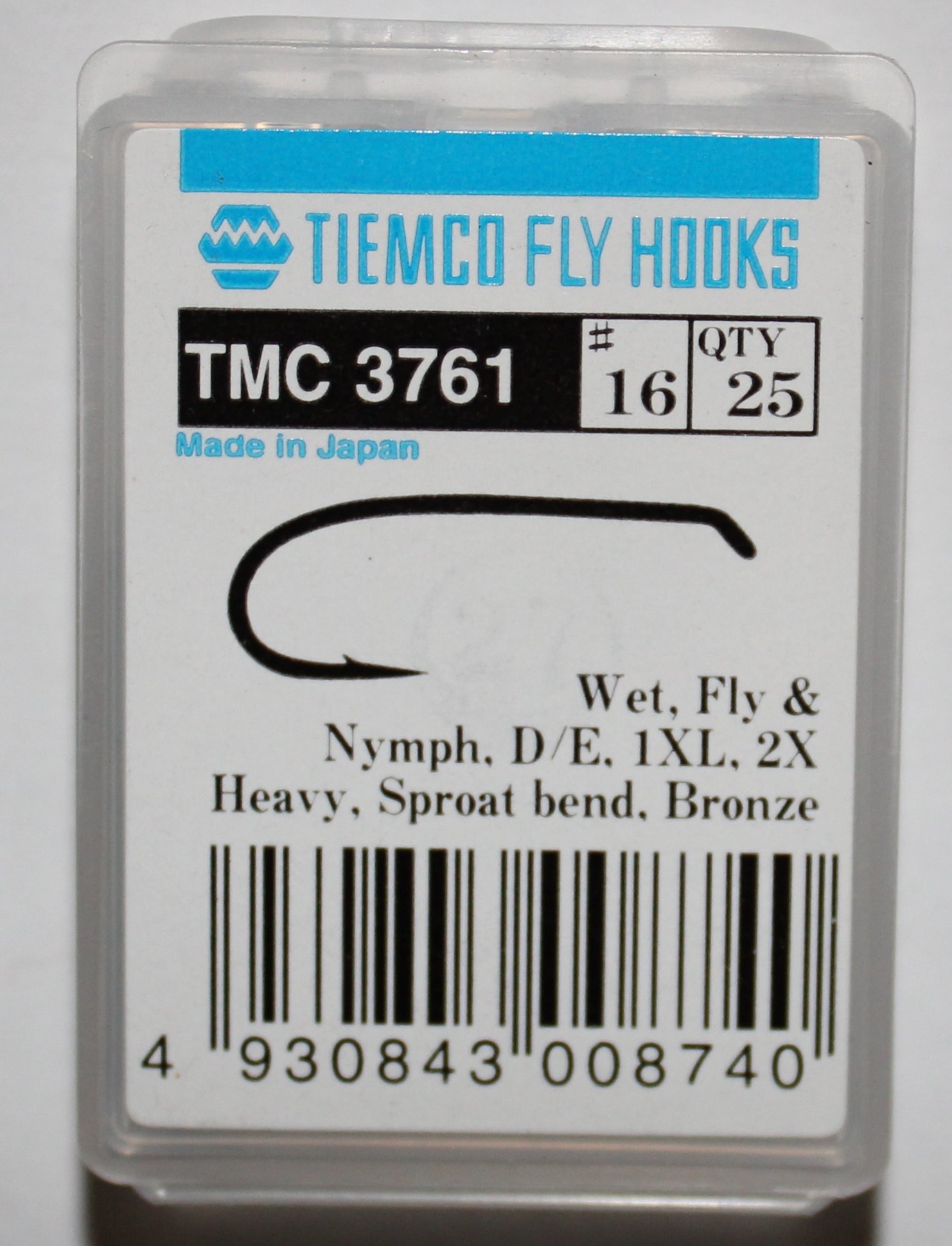 ANZUELO TIEMCO TMC-3761 Nº 16 Caja de 20 uds