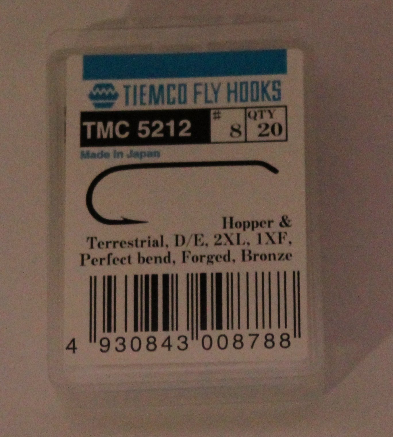 ANZUELO TIEMCO TMC-5212 Nº 8 Caja de 20 uds