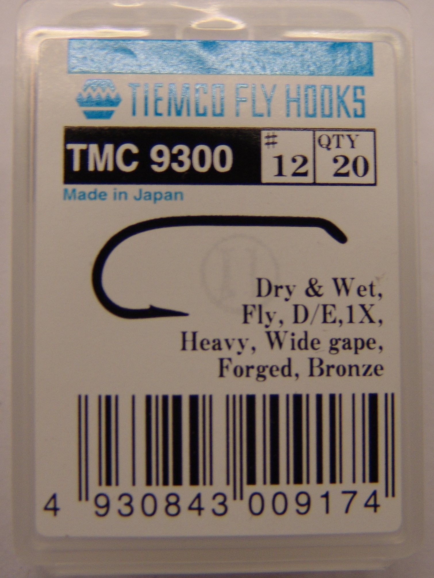 ANZUELO TIEMCO TMC-9300 Nº 12 Caja de 20 uds