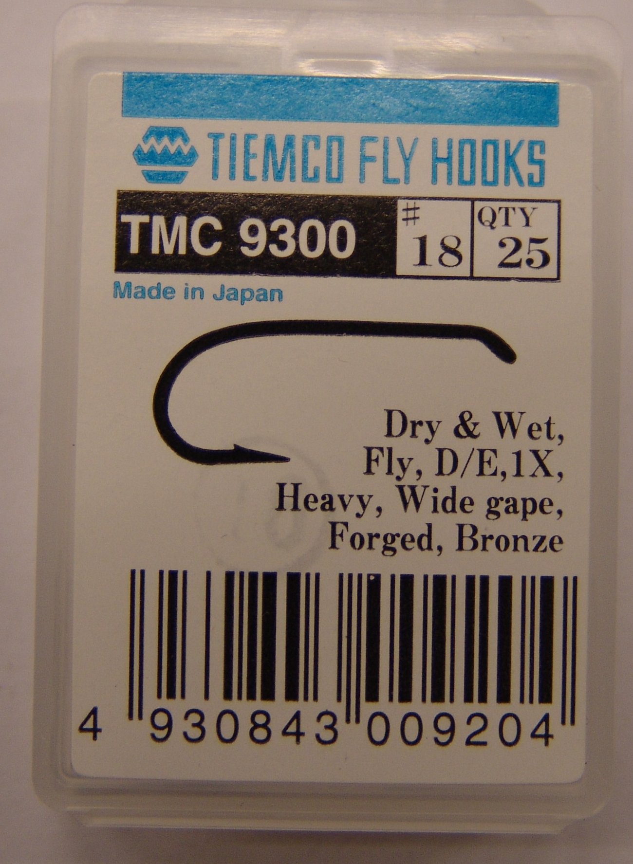 ANZUELO TIEMCO TMC-9300 Nº 18 Caja de 20 uds