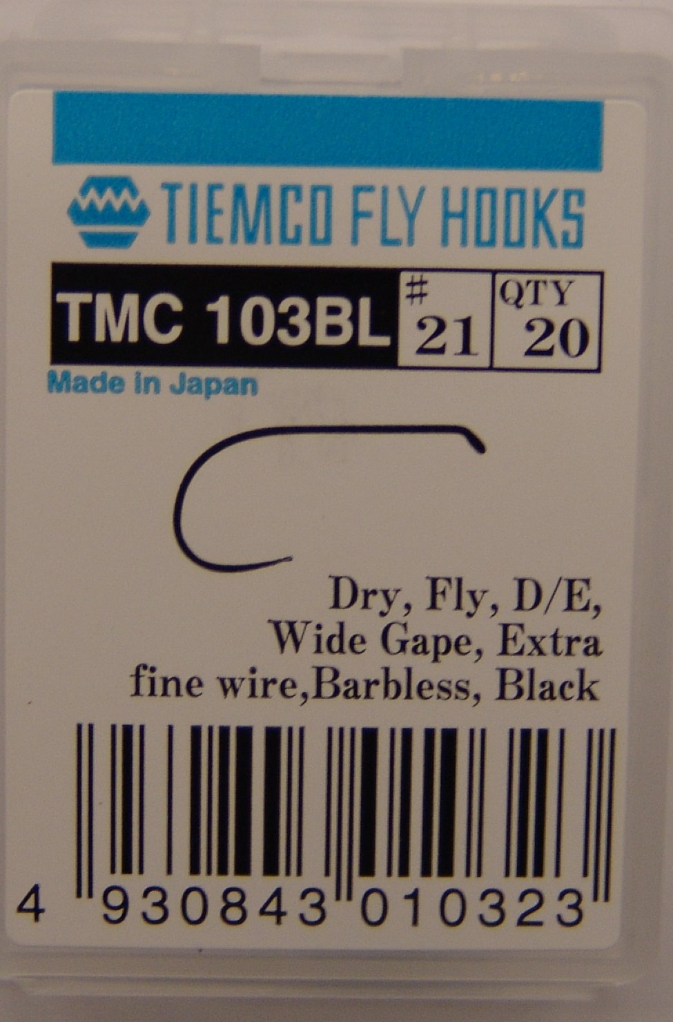 ANZUELO TIEMCO TMC-103BL Nº 21 Caja de 20 uds