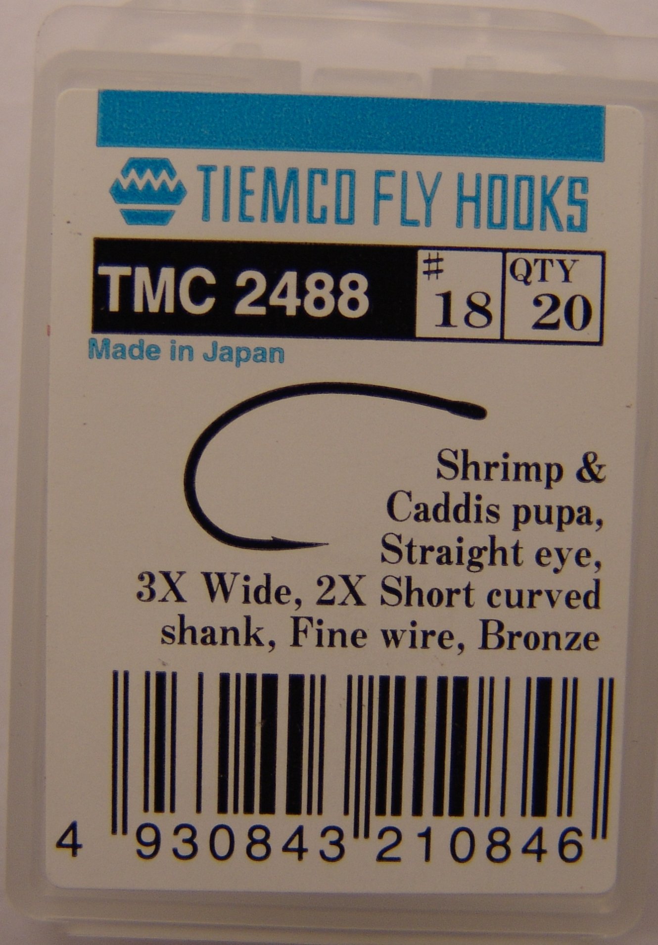 ANZUELO TIEMCO TMC-2488 Nº 18 Caja de 20 uds
