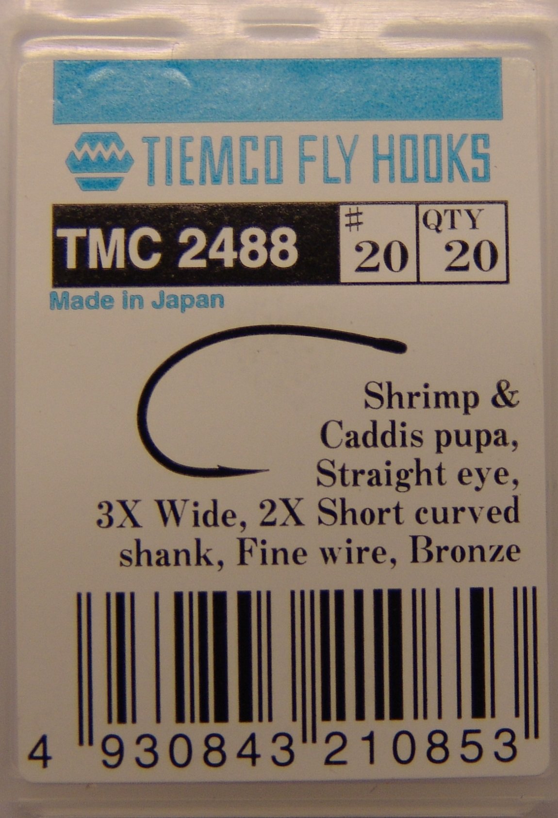 ANZUELO TIEMCO TMC-2488 Nº 20 Caja de 20 uds