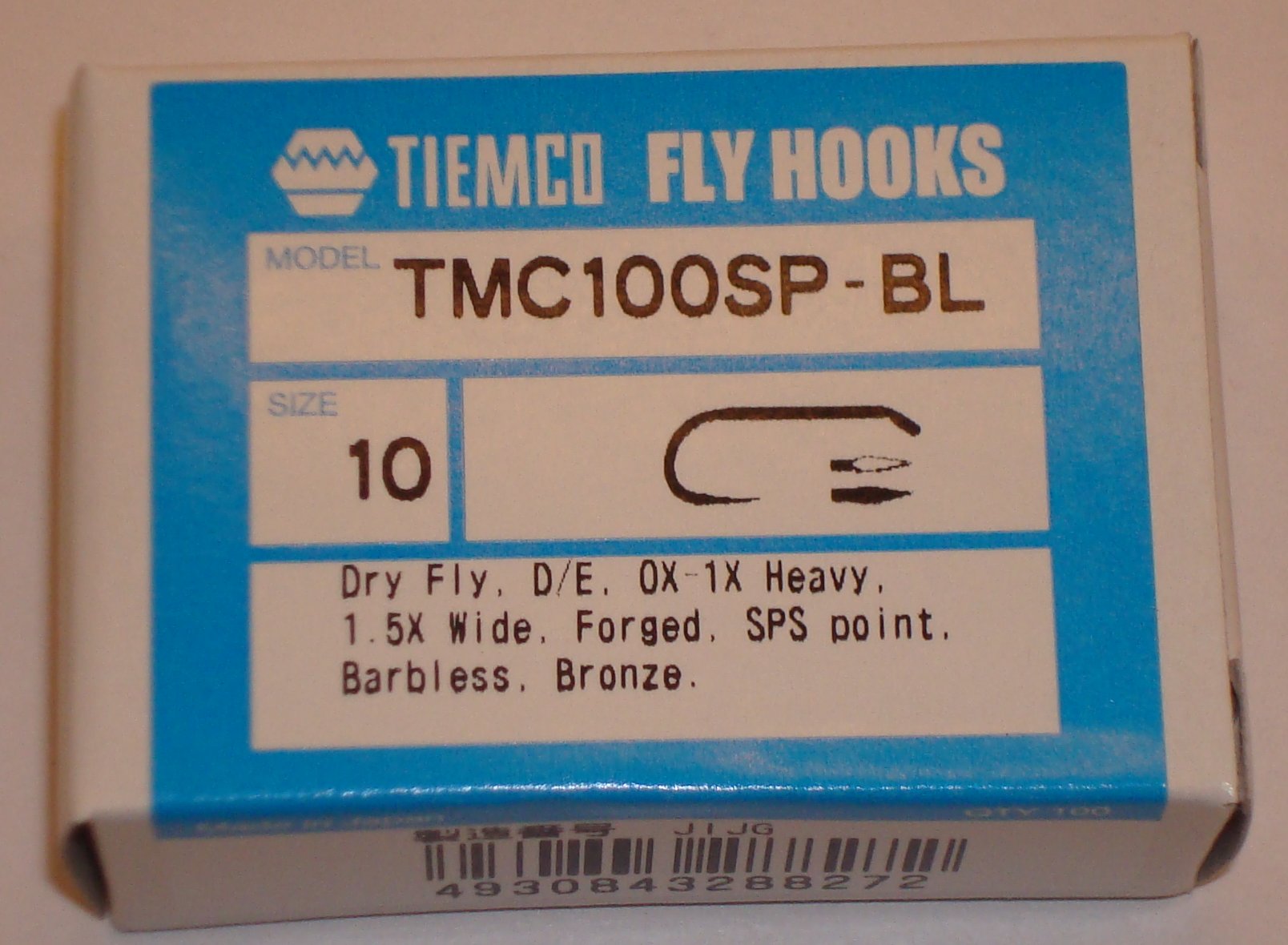 ANZUELO TIEMCO TMC-100SPBLB Nº10 Caja 100 uds