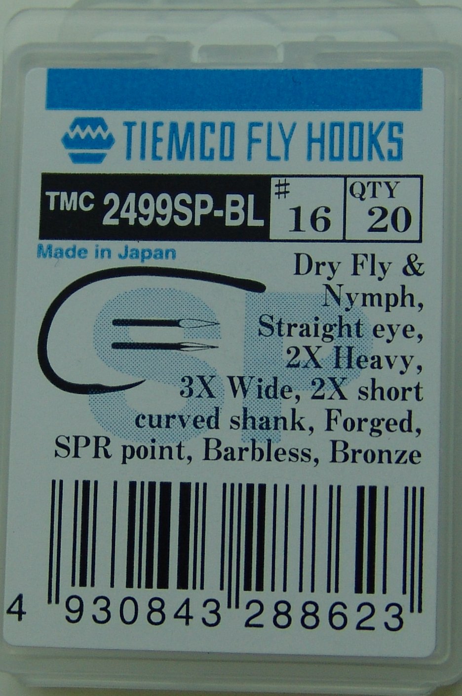 ANZUELO TIEMCO TMC-2499SPBLC Nº16 CAJA 20 uds