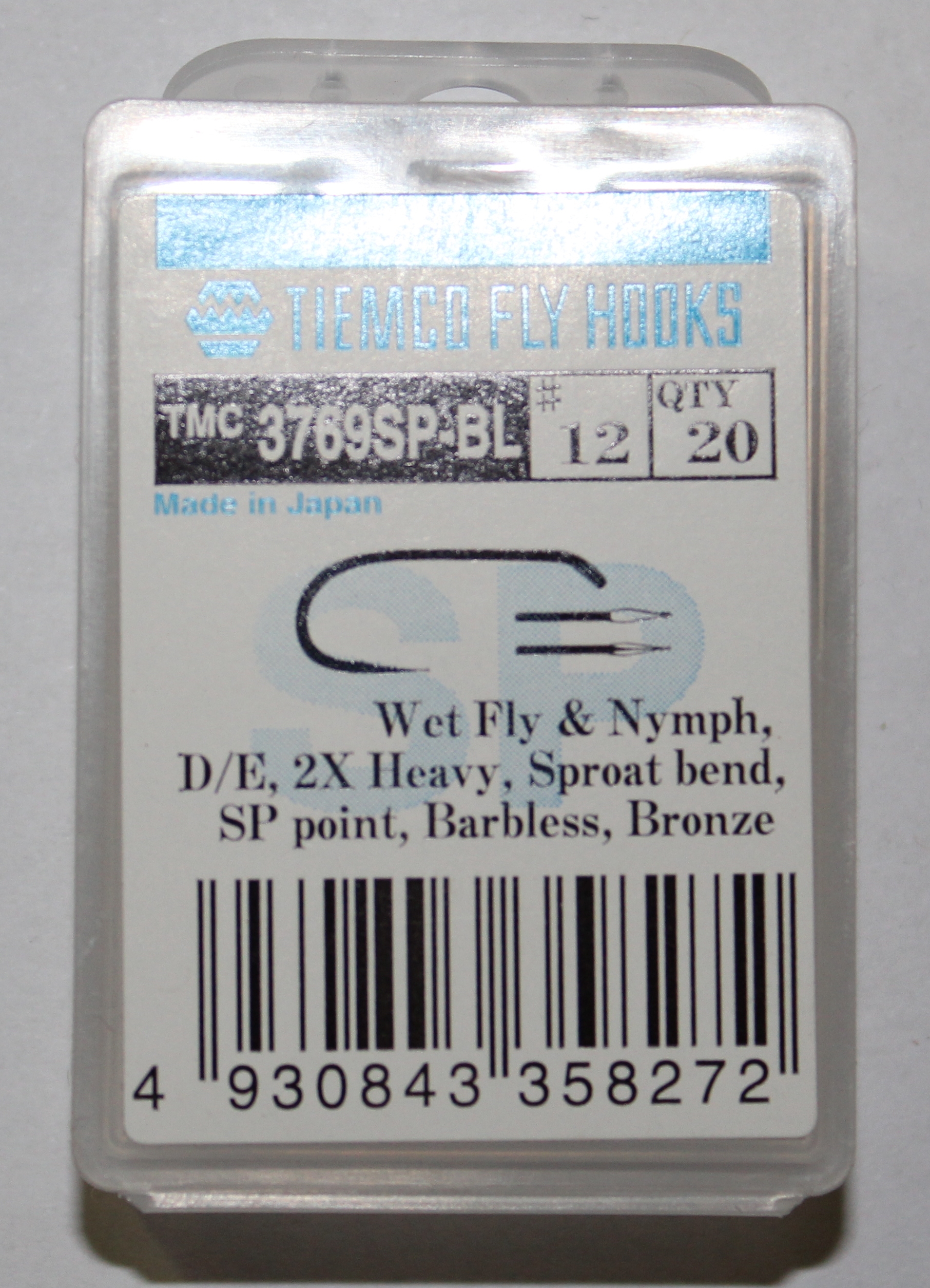 ANZUELO TIEMCO TMC-3769SPBL Nº 12 Caja 20 uds