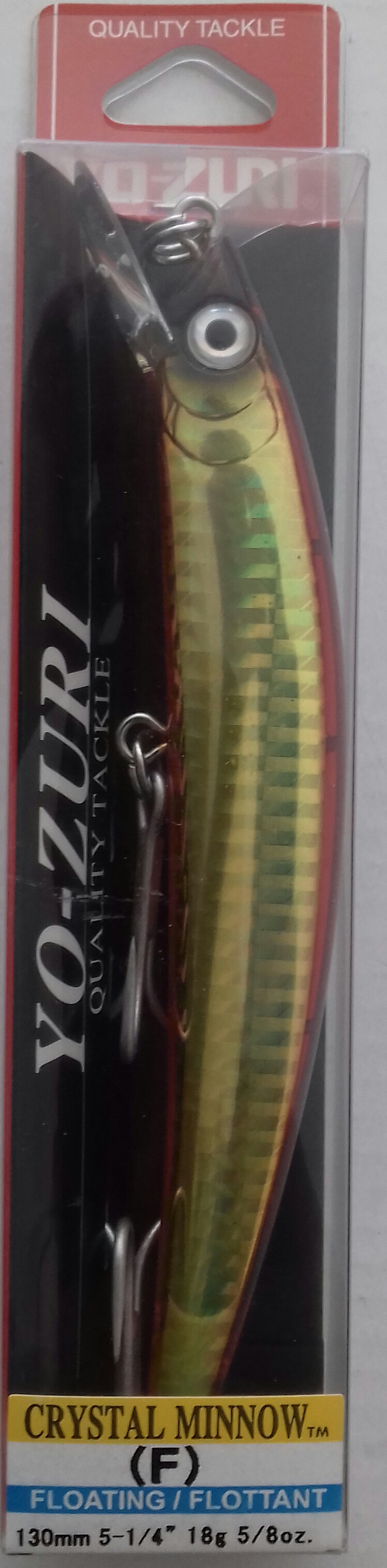YO-ZURI CRYSTAL MINNOW F130 F8-GHBR