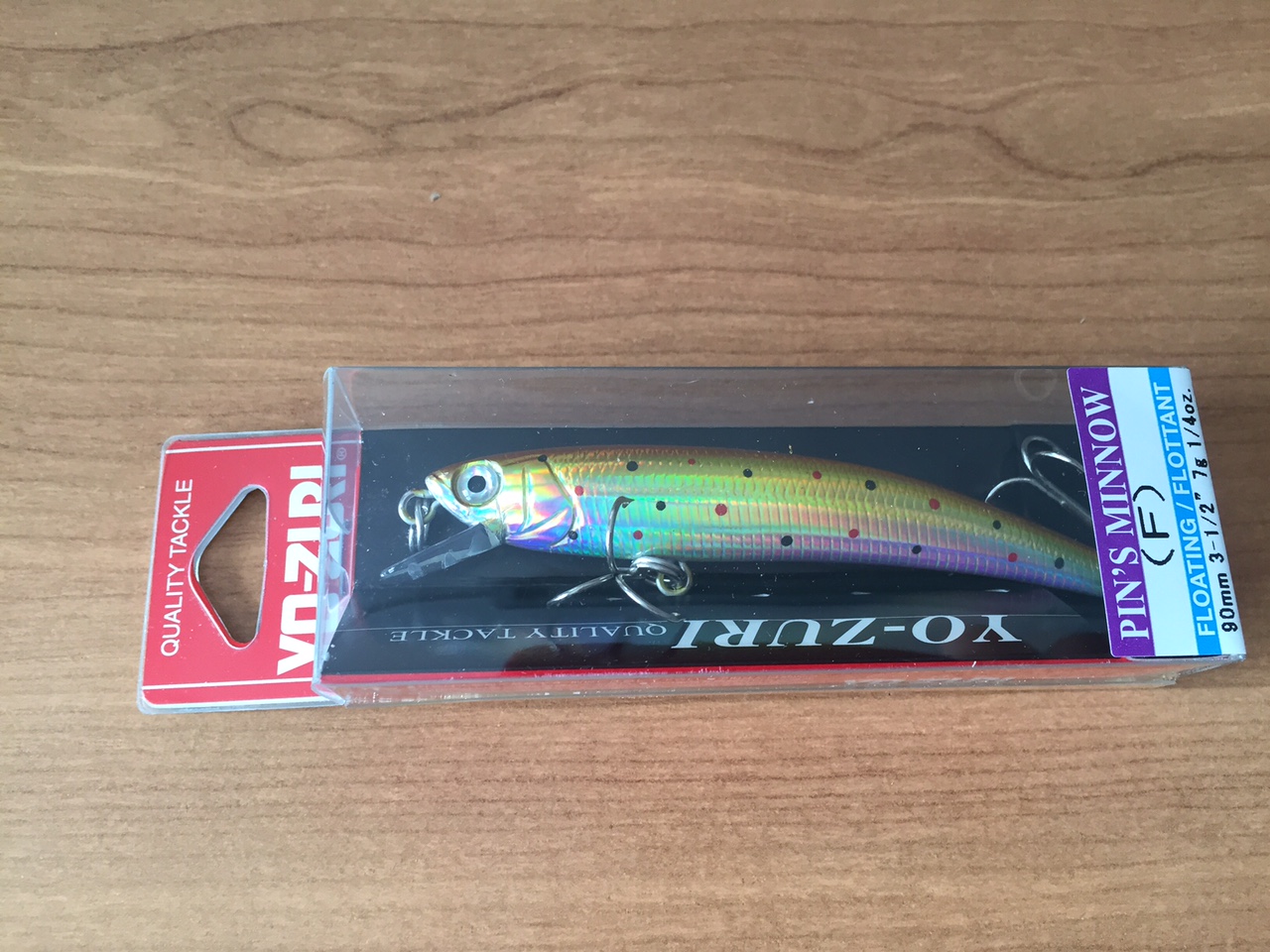YO-ZURI PINS MINNOW F 90 R239-BWTR