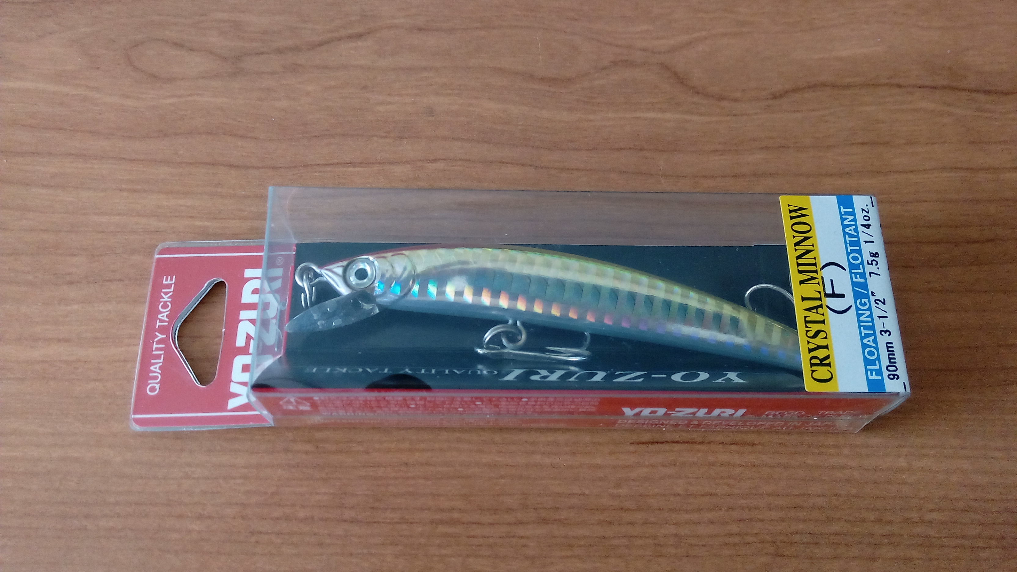 YO-ZURI CRYSTAL MINNOW F 90 F6-GHCR