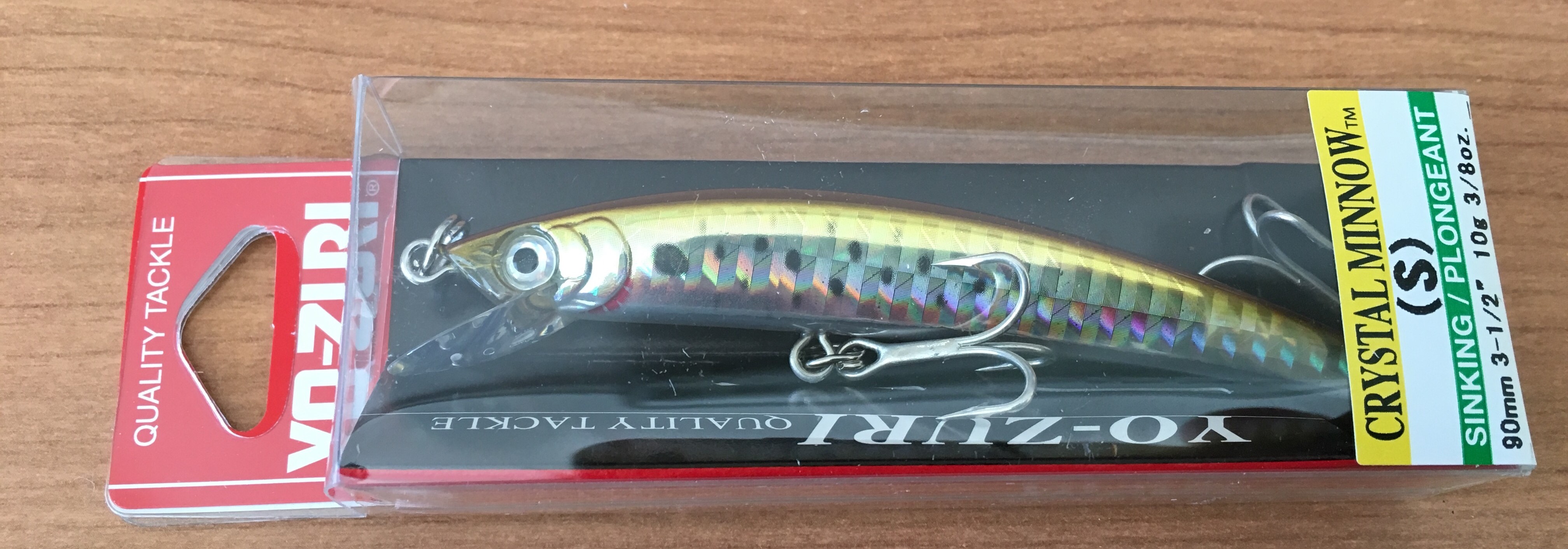 YO-ZURI CRYSTAL MINNOW S90 F9-SHBK