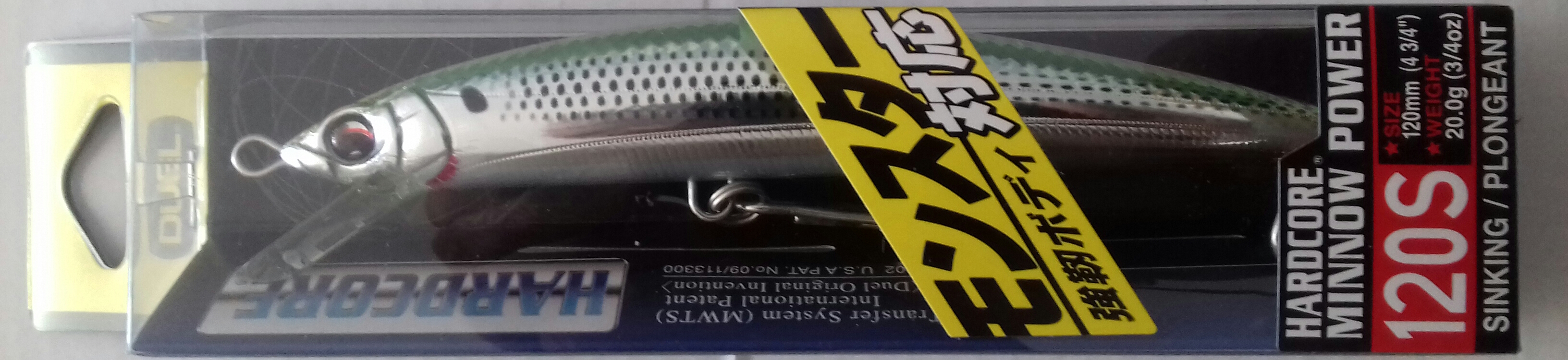 DUEL HARDCORE MINNOW POWER 120S F947-HOKS