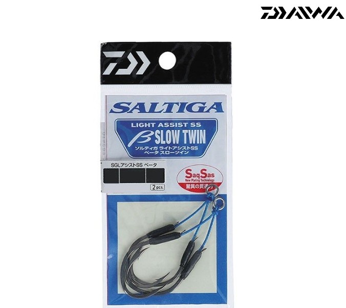 DAIWA SALTIGA  LIGHT ASSIST SLOW TWIN #1 2cm 90LB (2 unidades)