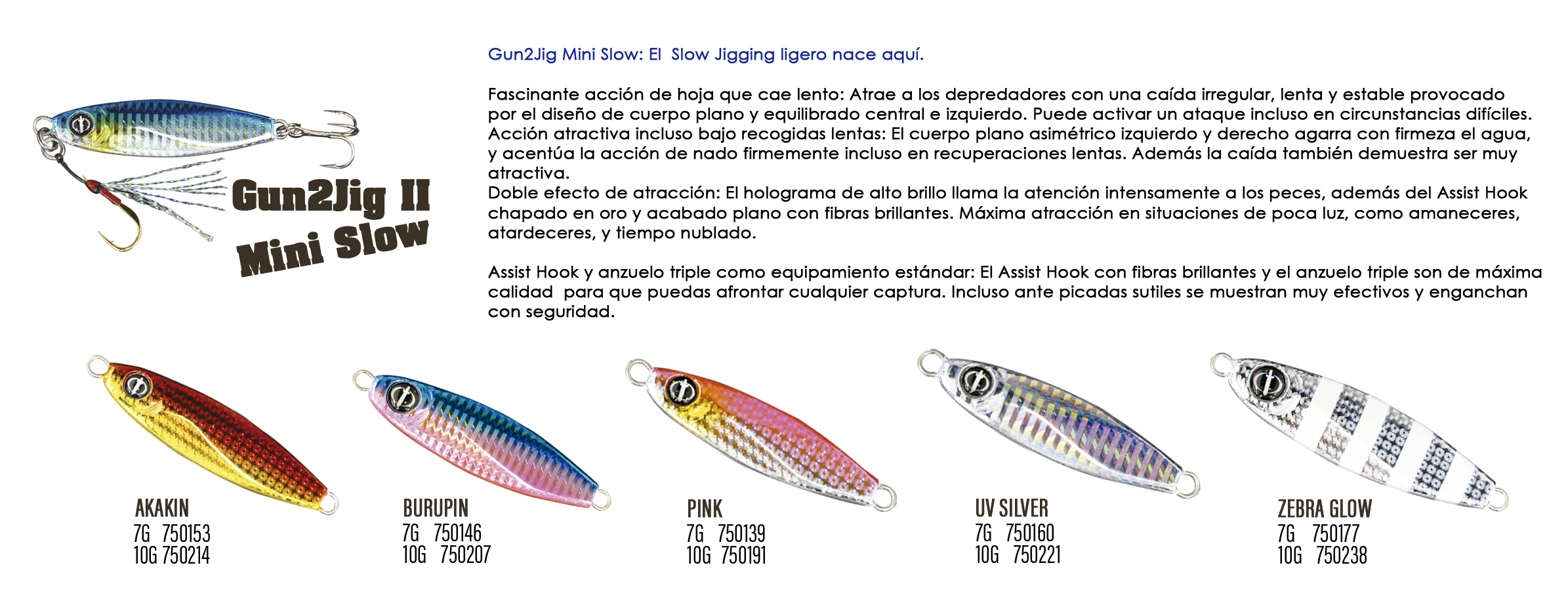OCEAN RULER GUNGUN JIG mini SLOW 7G AKAKIN